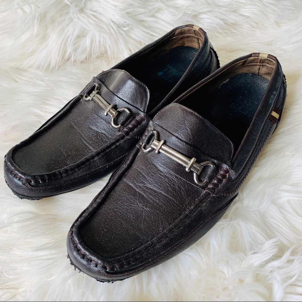 Stacy Adams driving loafers dark brown size 9M